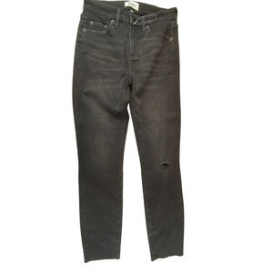 Pistola Womens Audrey Mid Rise Skinny Jeans Size 26 Black Waist 13in 5in Hem